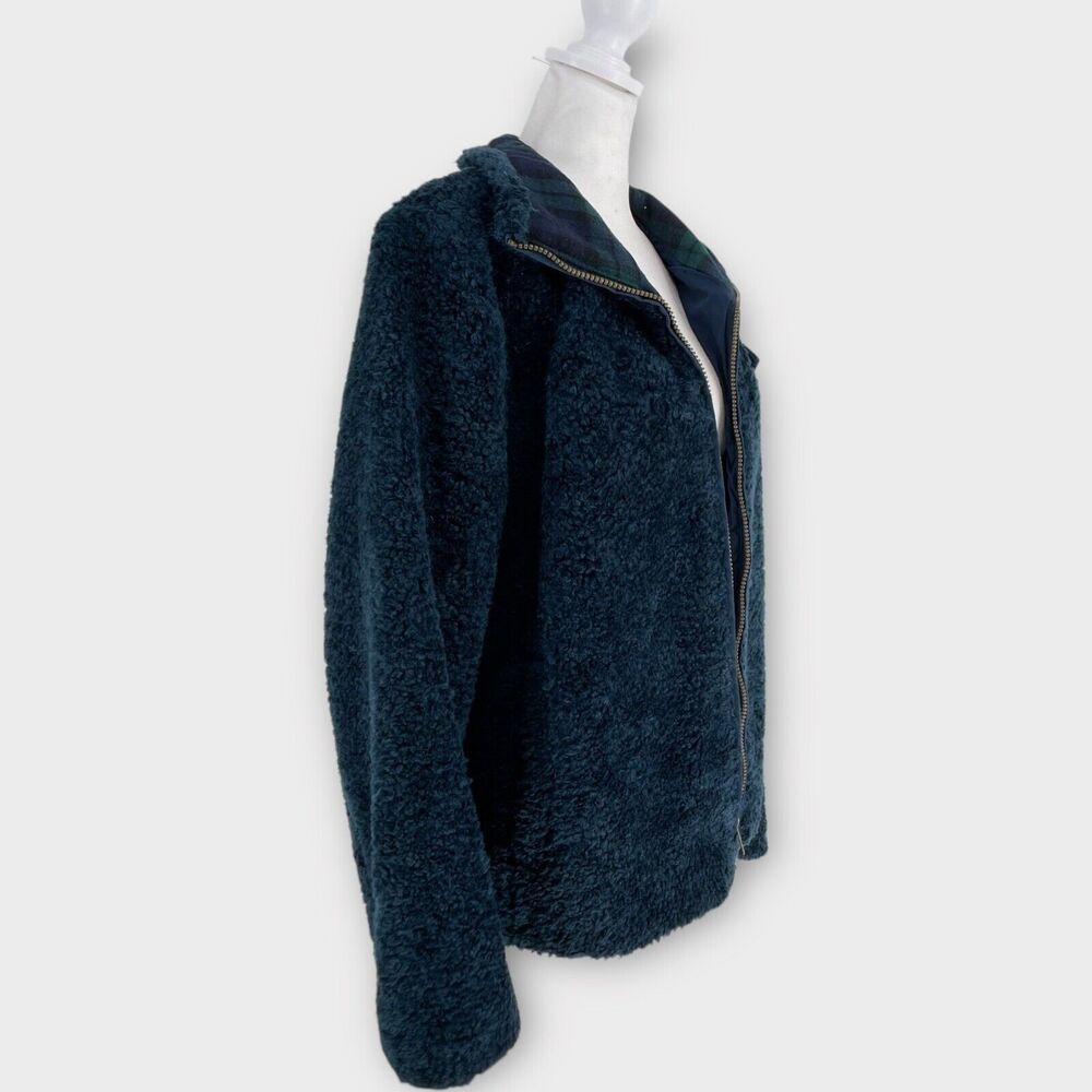 Pendleton Fuzzy Sherpa Fleece Wool Jacket Plaid T… - image 4